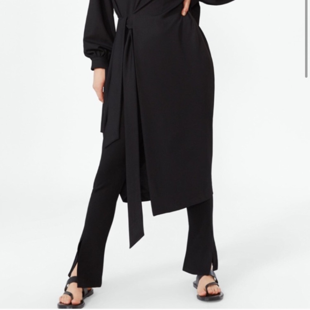 Zara Straight cut pants with slits